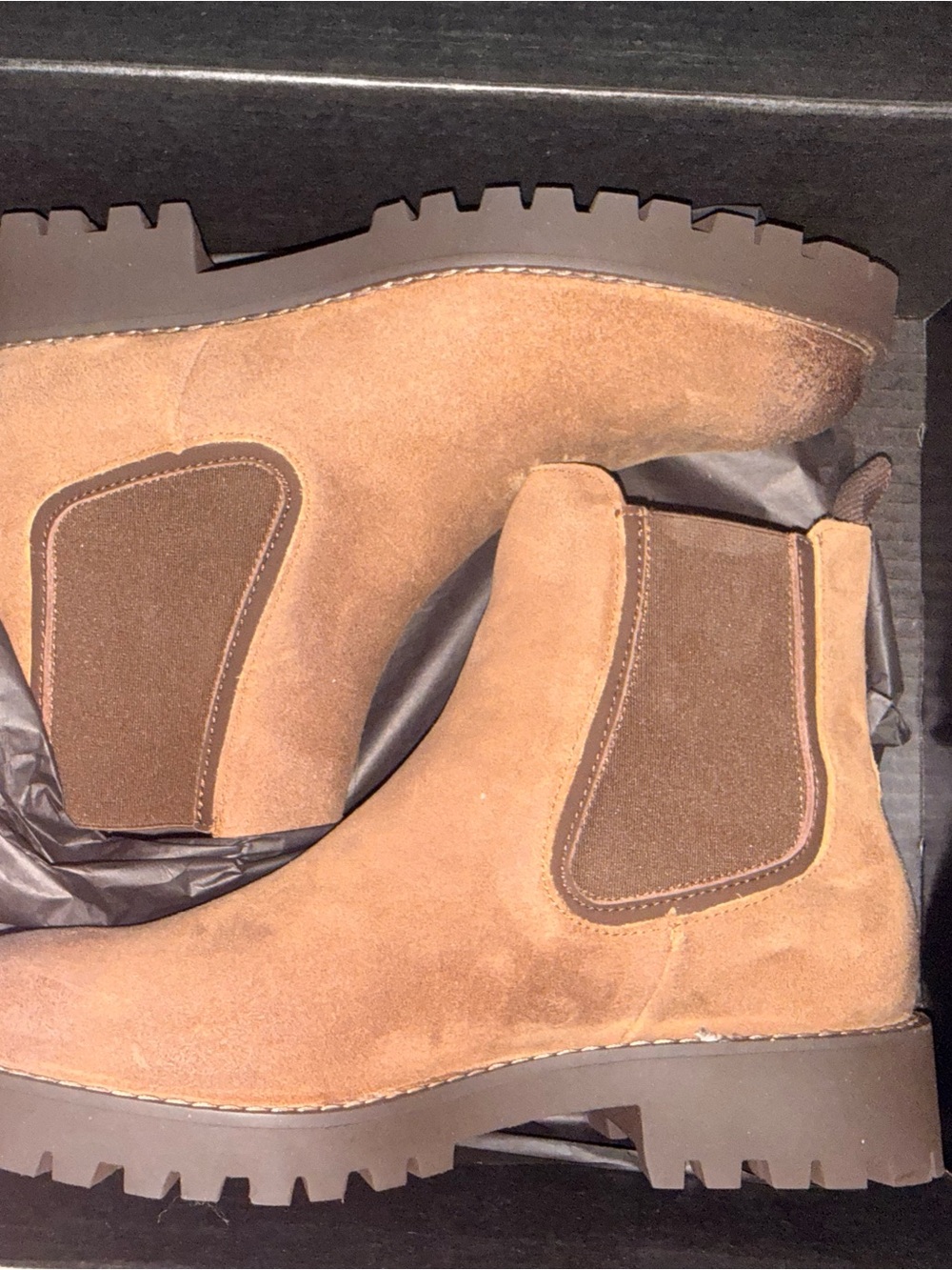 Never Been Worn Thursday Boot Company Suede Chelsea Boots in Cognac